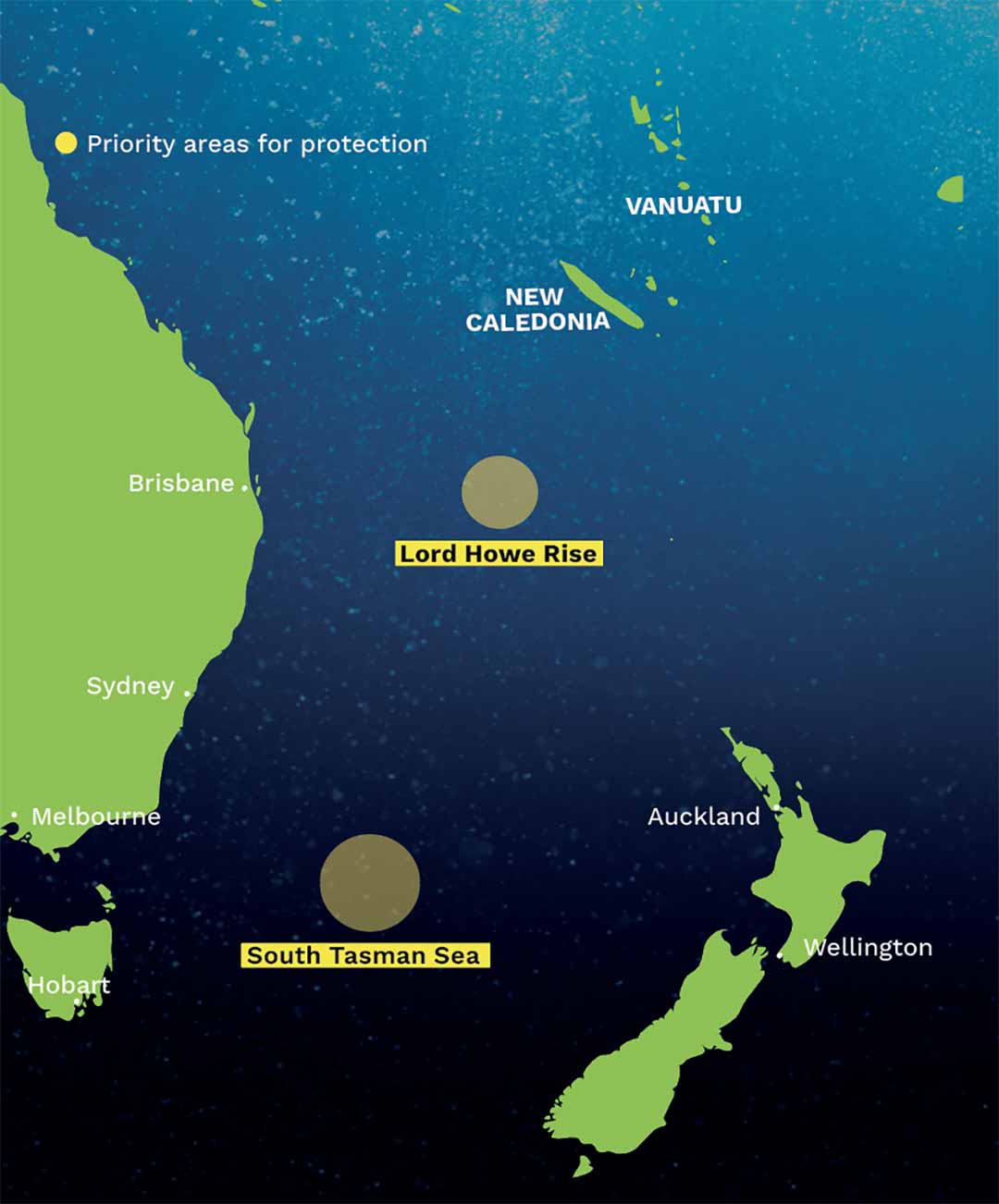 South Tasman Sea Map